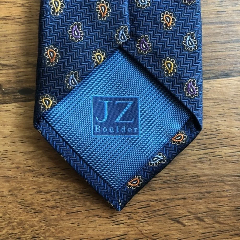 J. Z. Richards Boulder Blue & Orange Paisley Tie